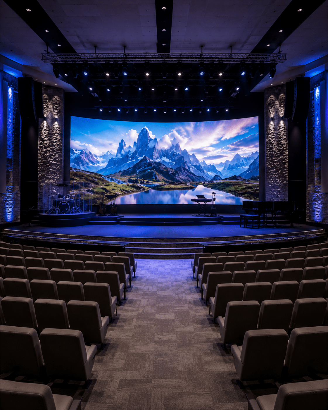LED screen for church and auditorium